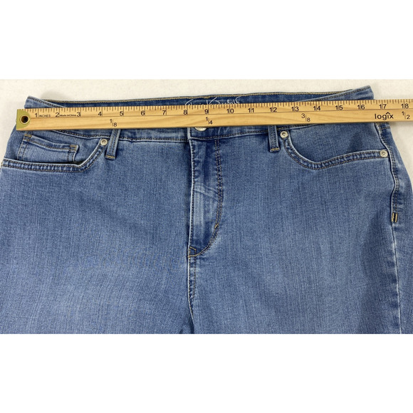 Gloria Vanderbilt Jeans Womens Size 14 Rail Straight‎ Slimming Mom High Rise - Picture 6 of 11